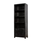 Mangohouten Wandkast Evan 80 cm (4 open vakken, 2 deuren)