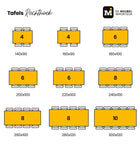 Mangohouten Eettafel Rechthoek Donald 140x90 cm (6cm)