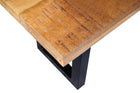 Mangohouten eetkamerbank Roy U-poot 200x40 cm