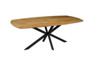 Mangohouten Eettafel Deens Ovaal Tess 210x100 cm (2,5 cm)