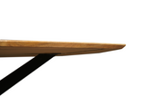 Mangohouten Eettafel Deens Ovaal Tess 160x100 cm (2,5 cm)