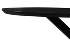 Mangohouten Eettafel Ovaal Julia 240x110 cm Zwart (2,5 cm)