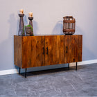 Mangohouten dressoir - walnoot 