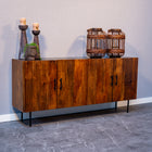 Mangohouten dressoir - walnoot 