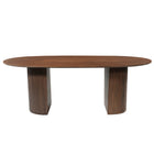 Mangohouten Eettafel Maeve 210x100 cm Walnoot