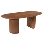 Mangohouten Eettafel Maeve 210x100 cm Walnoot