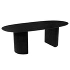Mangohouten Eettafel Maeve 210x100 cm zwart