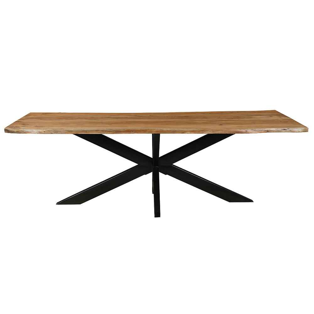 Acaciahouten Eettafel Rechthoek Edge 240x100 cm