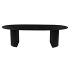 Mangohouten Eettafel Maeve 260x120 cm zwart