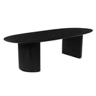 Mangohouten Eettafel Maeve 260x120 cm zwart
