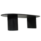 Mangohouten Eettafel Maeve 260x120 cm zwart