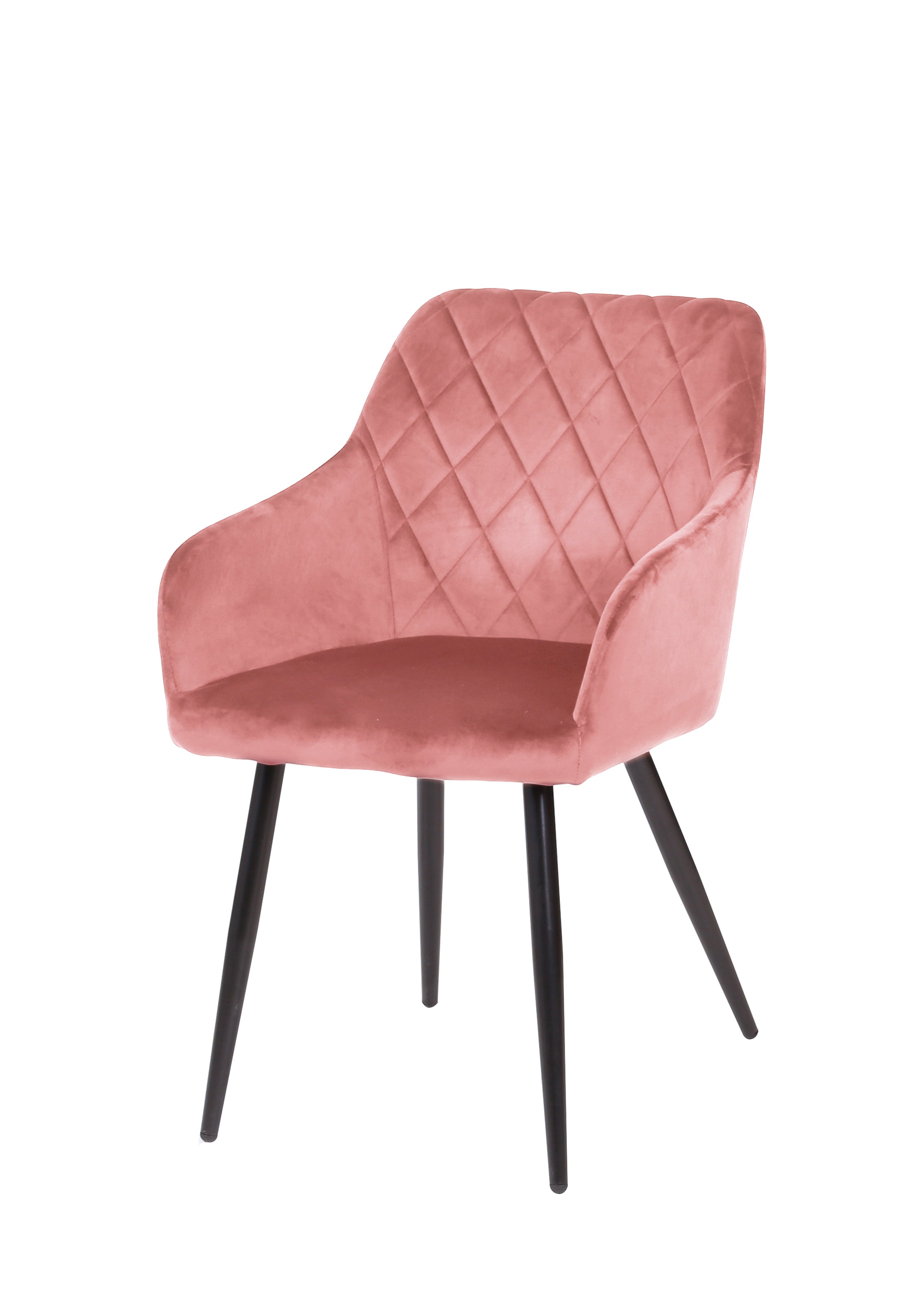 Eettafelstoel Malmö Roze Fluweel