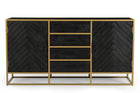 Mooie dressoir zwart/goud 