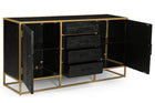 Mangohouten dressoir met lades 