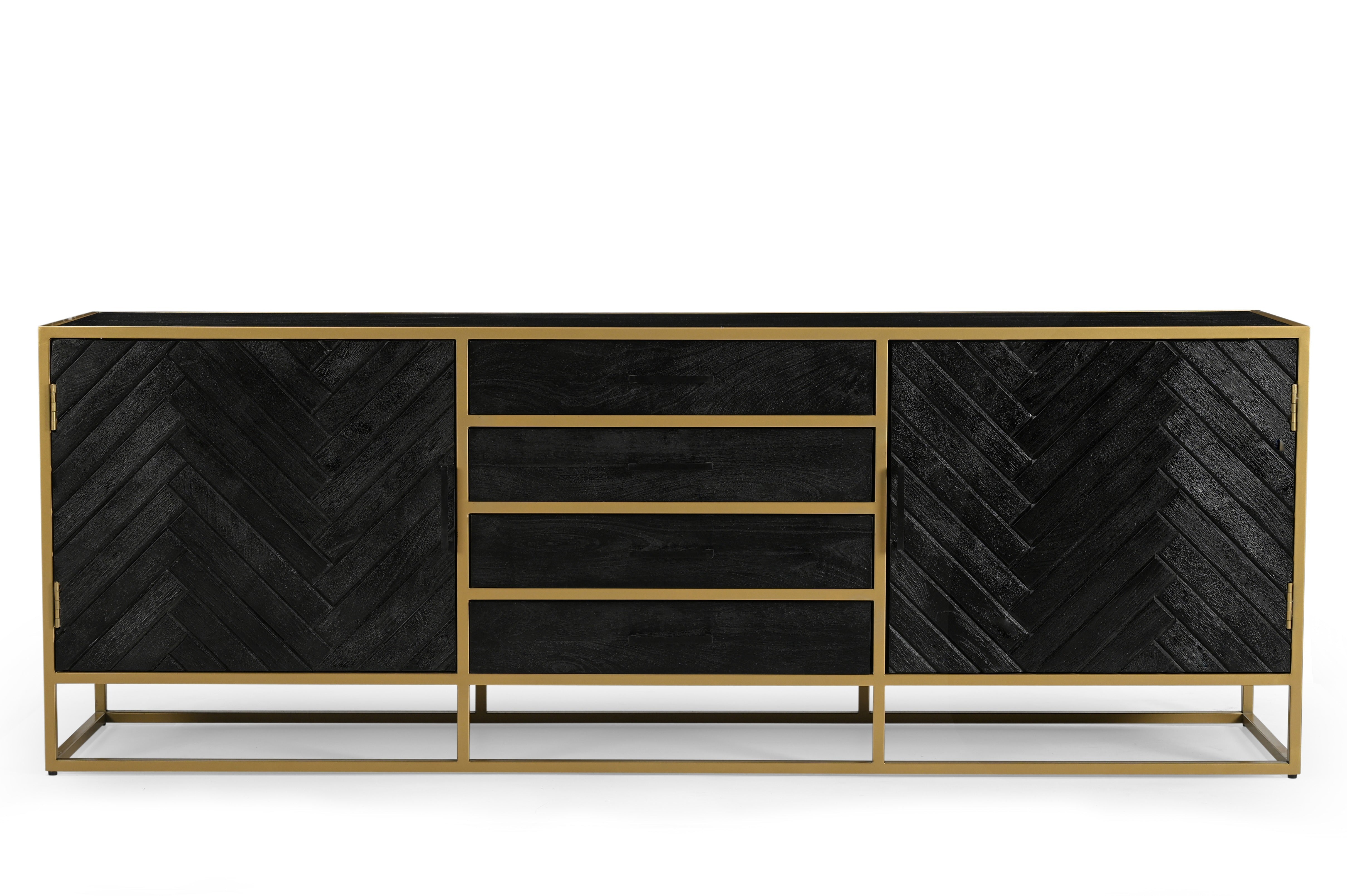 Mangohouten Dressoir Fingula 210 cm