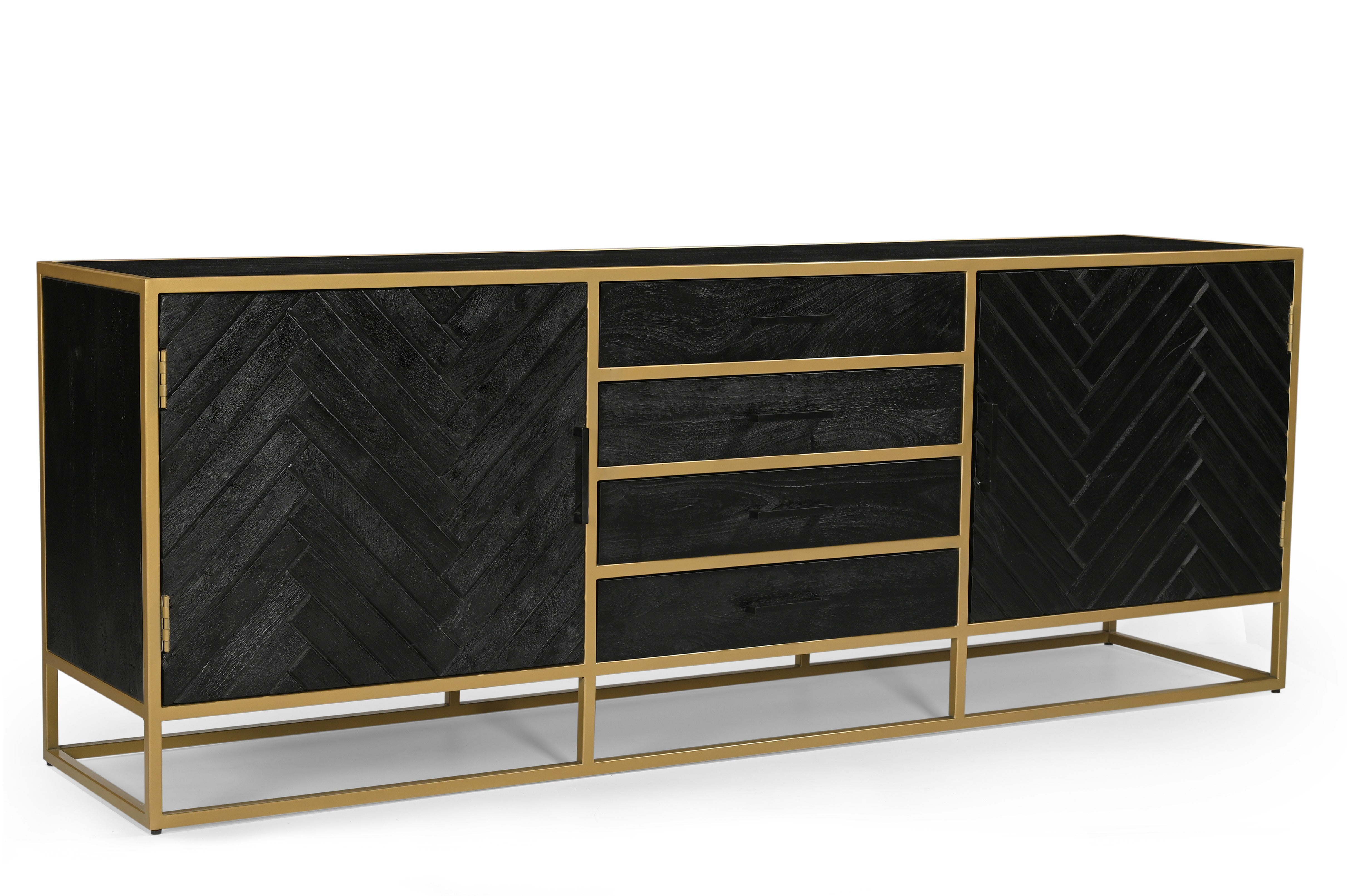 Mangohouten Dressoir Fingula 210 cm