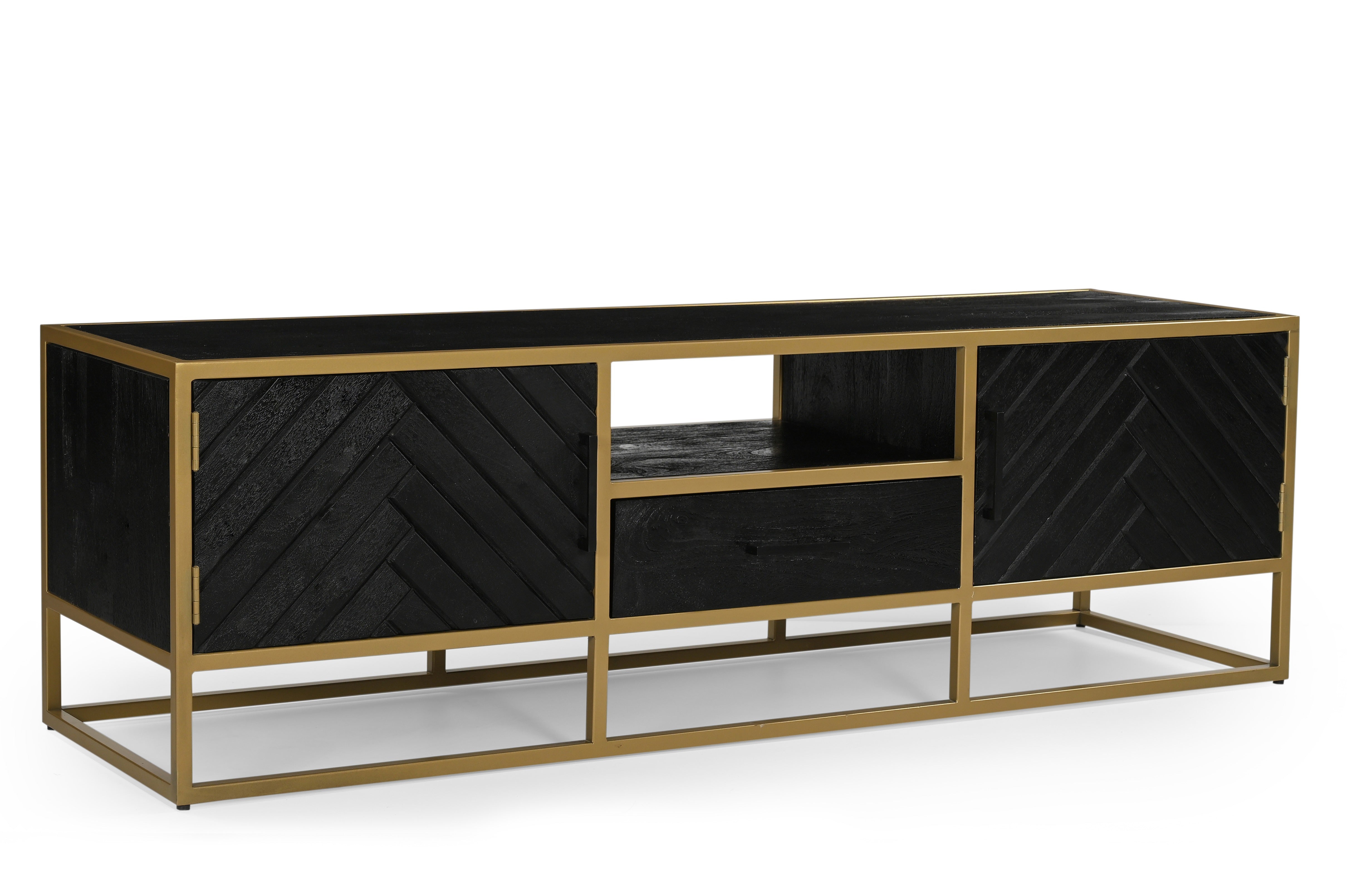 Mangohouten TV Meubel Fingula 165 cm
