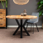 Mangohouten Eettafel Rond Tara 120 cm (5cm)