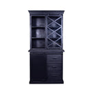 Mangohouten Buffetkast Milan 100 cm X Zwart