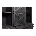 Mangohouten Buffetkast Milan 140 cm X Zwart