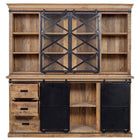 Mangohouten Buffetkast Milan 160 cm dubbele deurtjes X