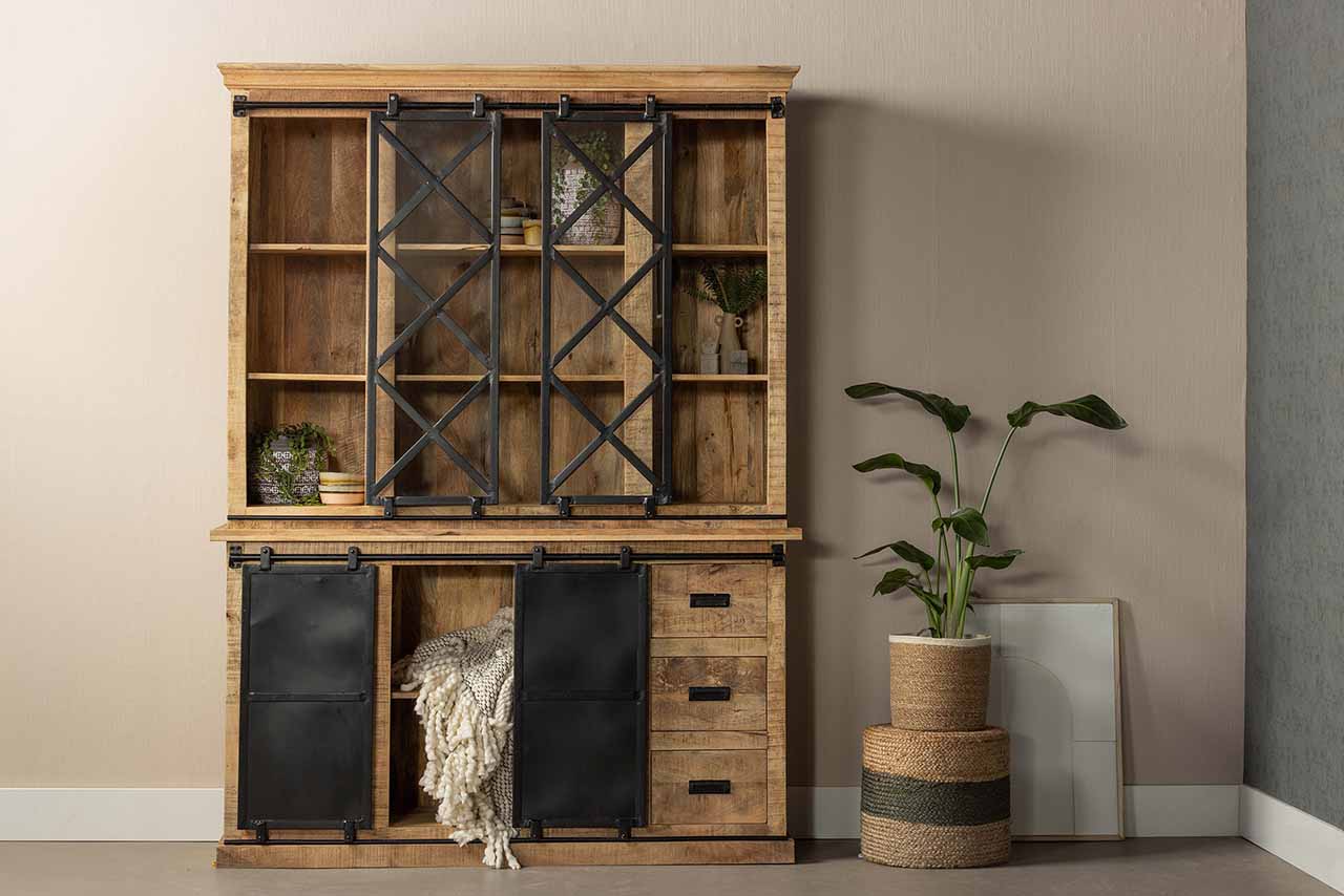 Mangohouten Buffetkast Milan 260 cm X