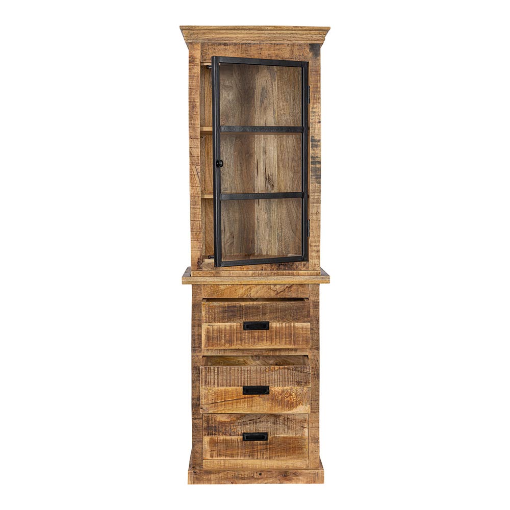 Mangohouten Buffetkast Milan 65x200 cm Recht