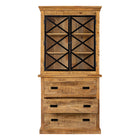 Mangohouten Buffetkast Milan 100 cm en 3 lades X
