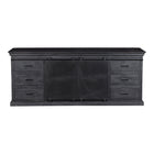 Mangohouten Dressoir Milan 160 cm Dubbele Deur Zwart