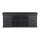 Mangohouten Dressoir Milan 200 cm Zwart
