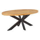 Mangohouten Eettafel Ovaal Oscar 210x100 cm (6cm)