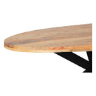 Mangohouten Eettafel Ovaal Oscar 260x120 cm (6cm)