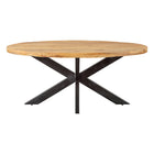 Mangohouten Eettafel Ovaal Oscar 180x100 cm (6cm)
