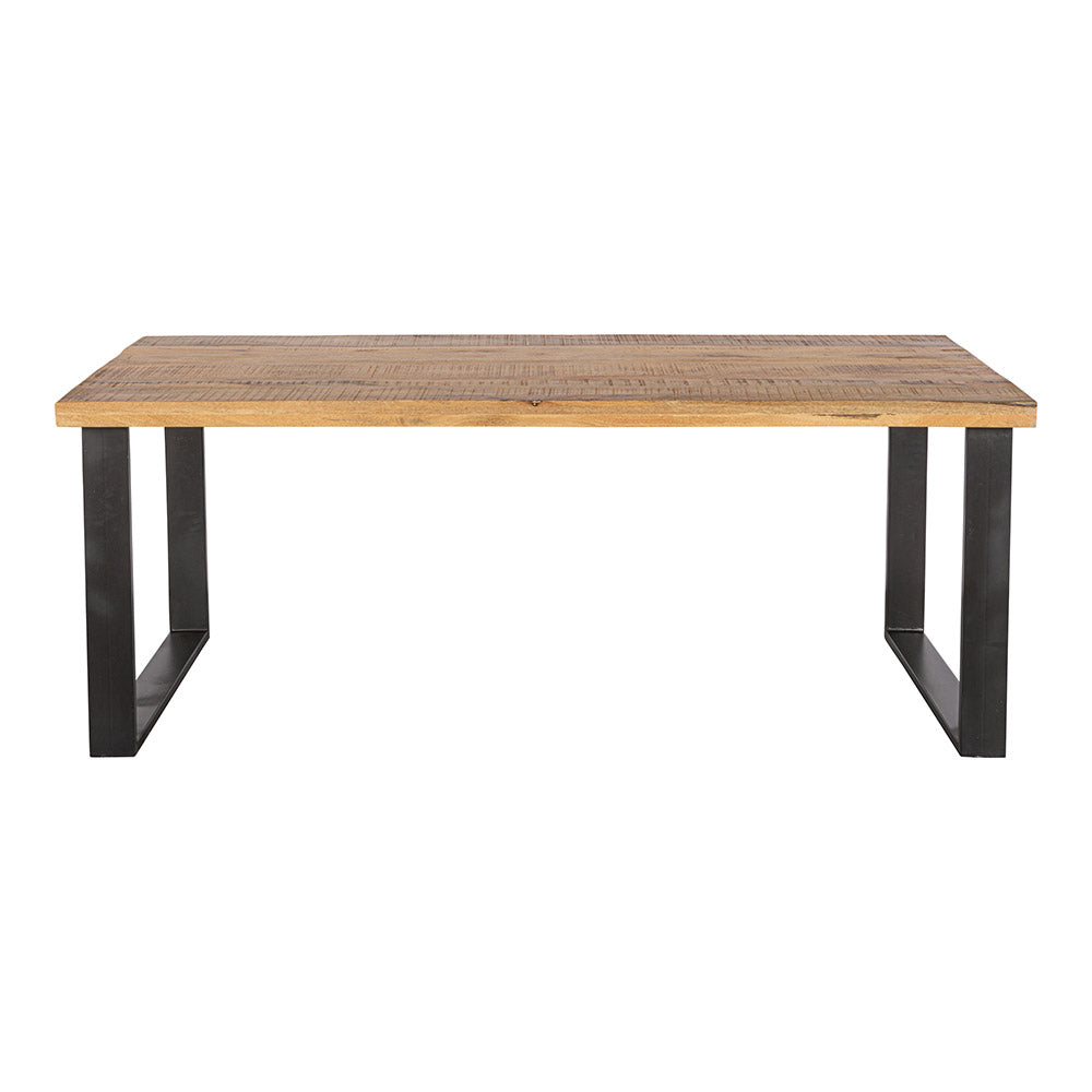 Mangohouten Eettafel Rechthoek Roy 220x100 cm (6cm)