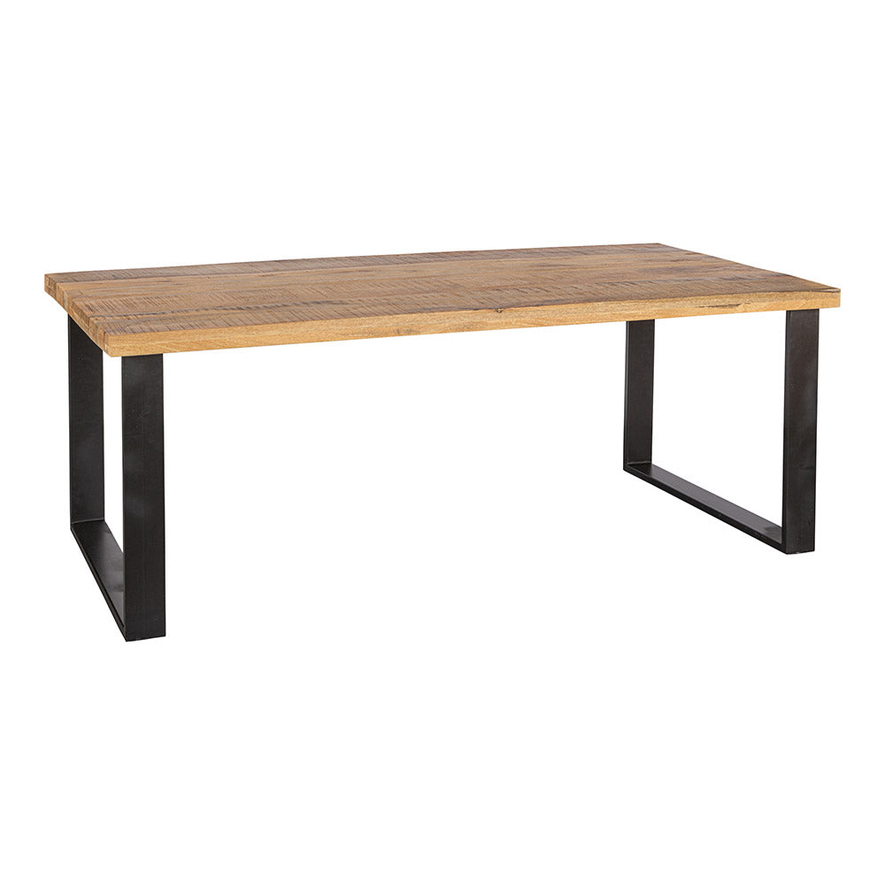 Mangohouten Eettafel Rechthoek Roy 220x100 cm (6cm)