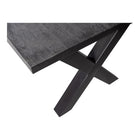 Mangohouten Eettafel Rechthoek Cedric 280x100 cm Zwart (6cm)