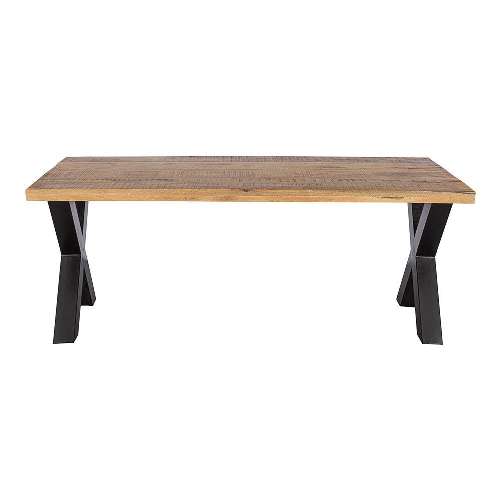 Mangohouten Eettafel Rechthoek Cedric 280x100 cm (6cm)
