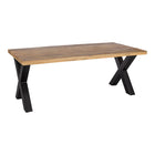 Mangohouten Eettafel Rechthoek Cedric 260x100 cm (6cm)