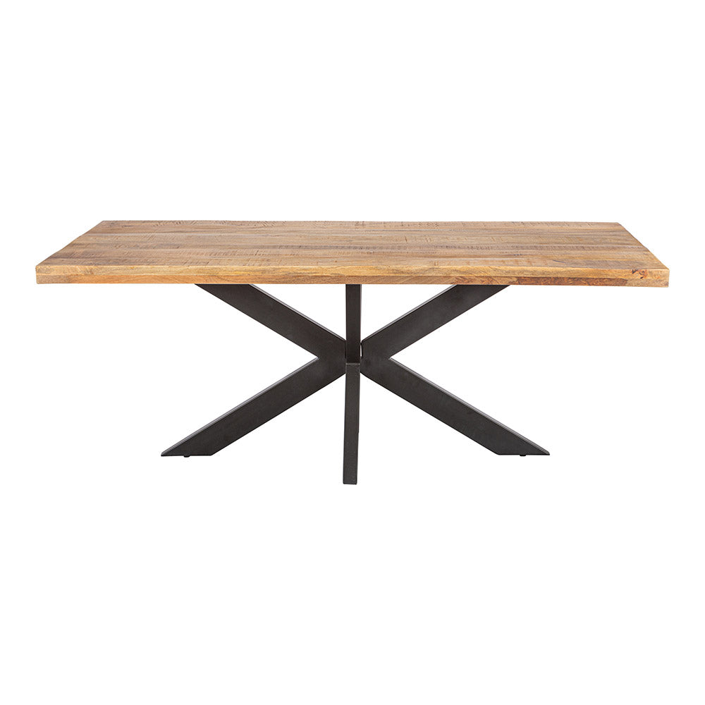 Mangohouten Eettafel Rechthoek Donald 280x120 cm (6cm)