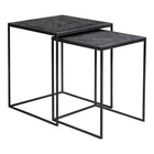 Mangohouten Salontafels Carlin set van 2
