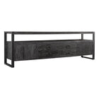 Mangohouten TV Meubel Britt 220 cm Zwart