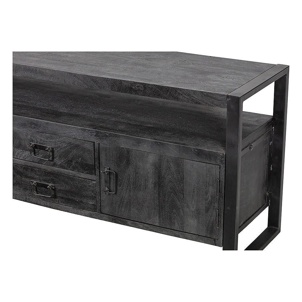Mangohouten TV Meubel Britt 220 cm Zwart