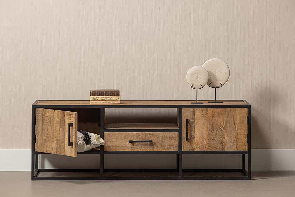 Mangohouten TV Meubel Lowen 165 cm