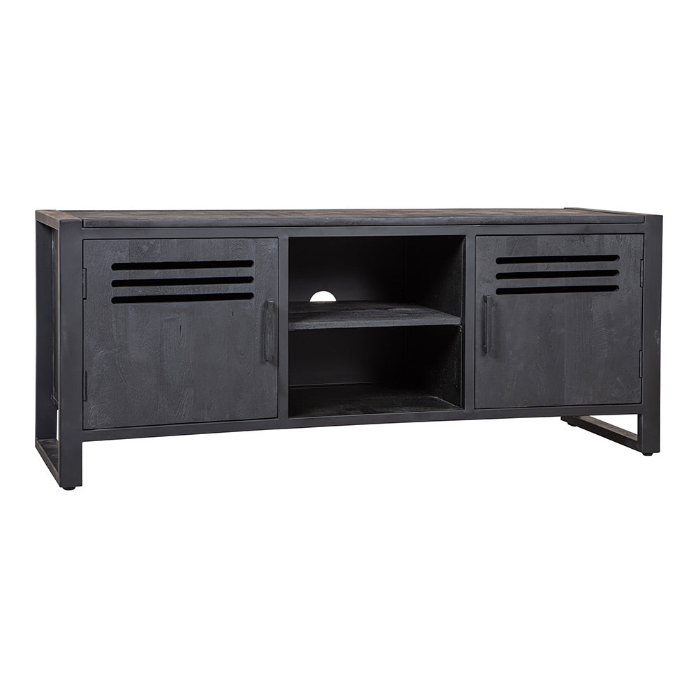 Mangohouten TV Meubel Tristan 150 cm Zwart