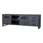 Mangohouten TV Meubel Tristan 180 cm Zwart