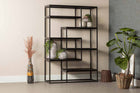 Mangohouten Vakkenkast Bowi 120 cm Zwart