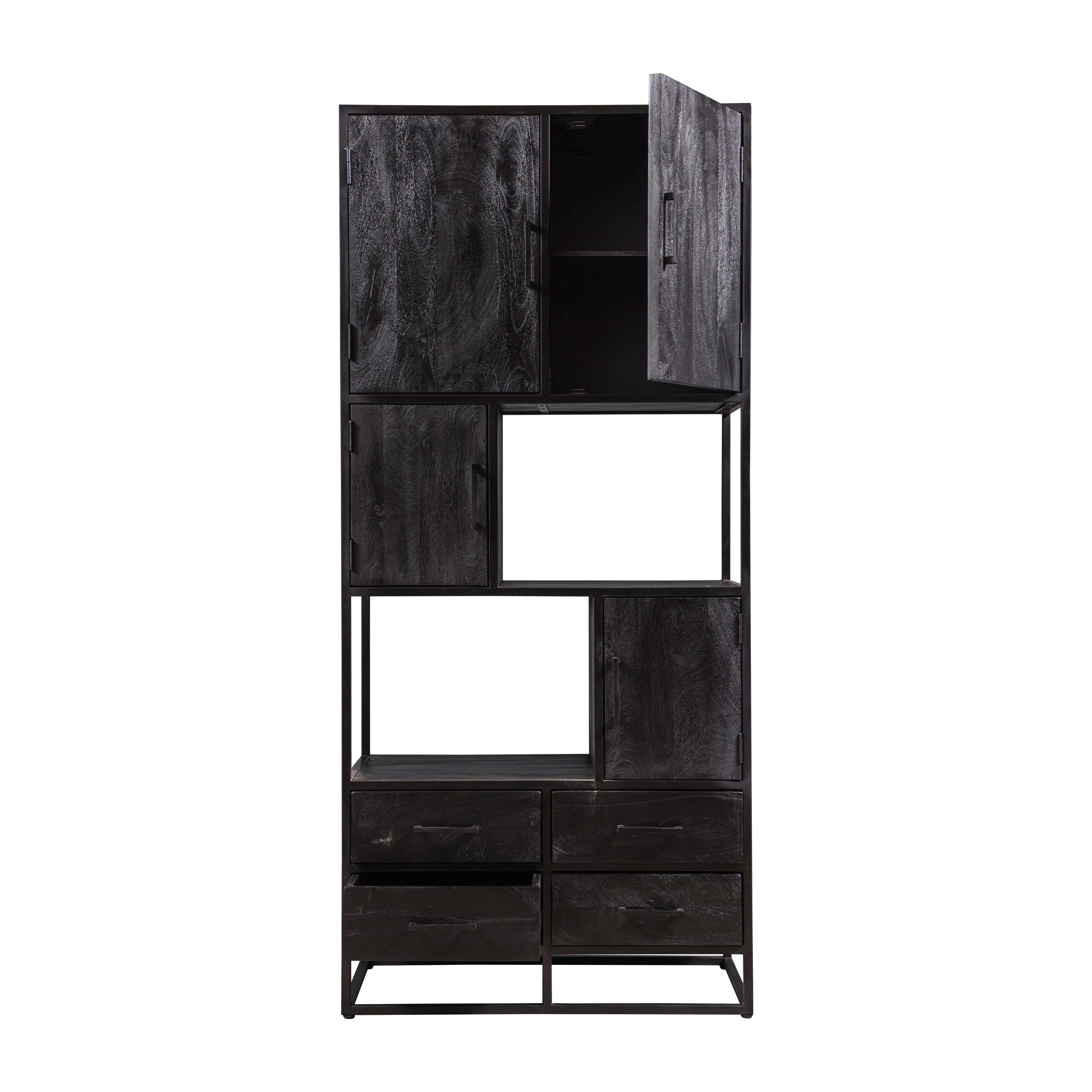 Mangohouten Vakkenkast Brendon 90 cm
