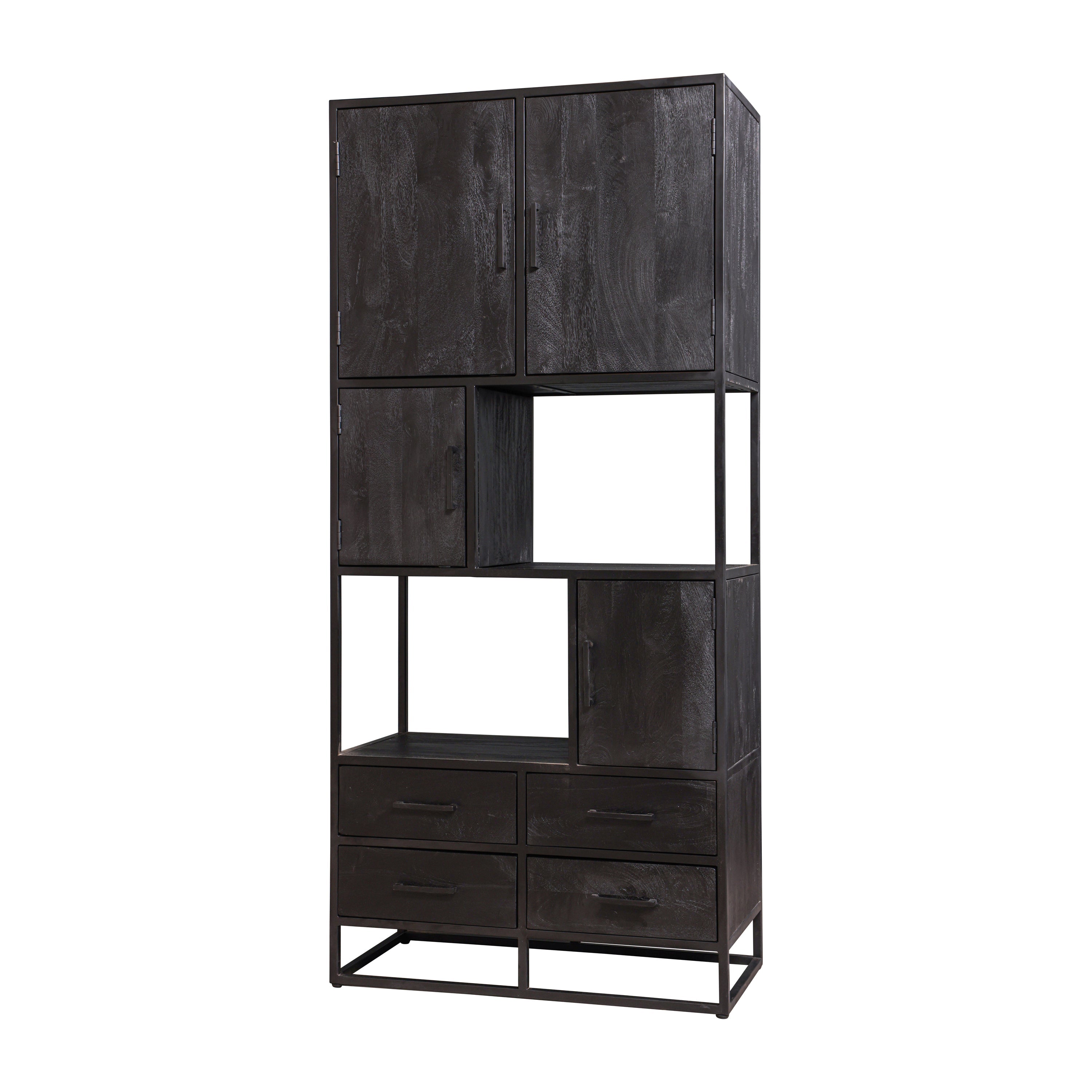 Mangohouten Vakkenkast Brendon 90 cm