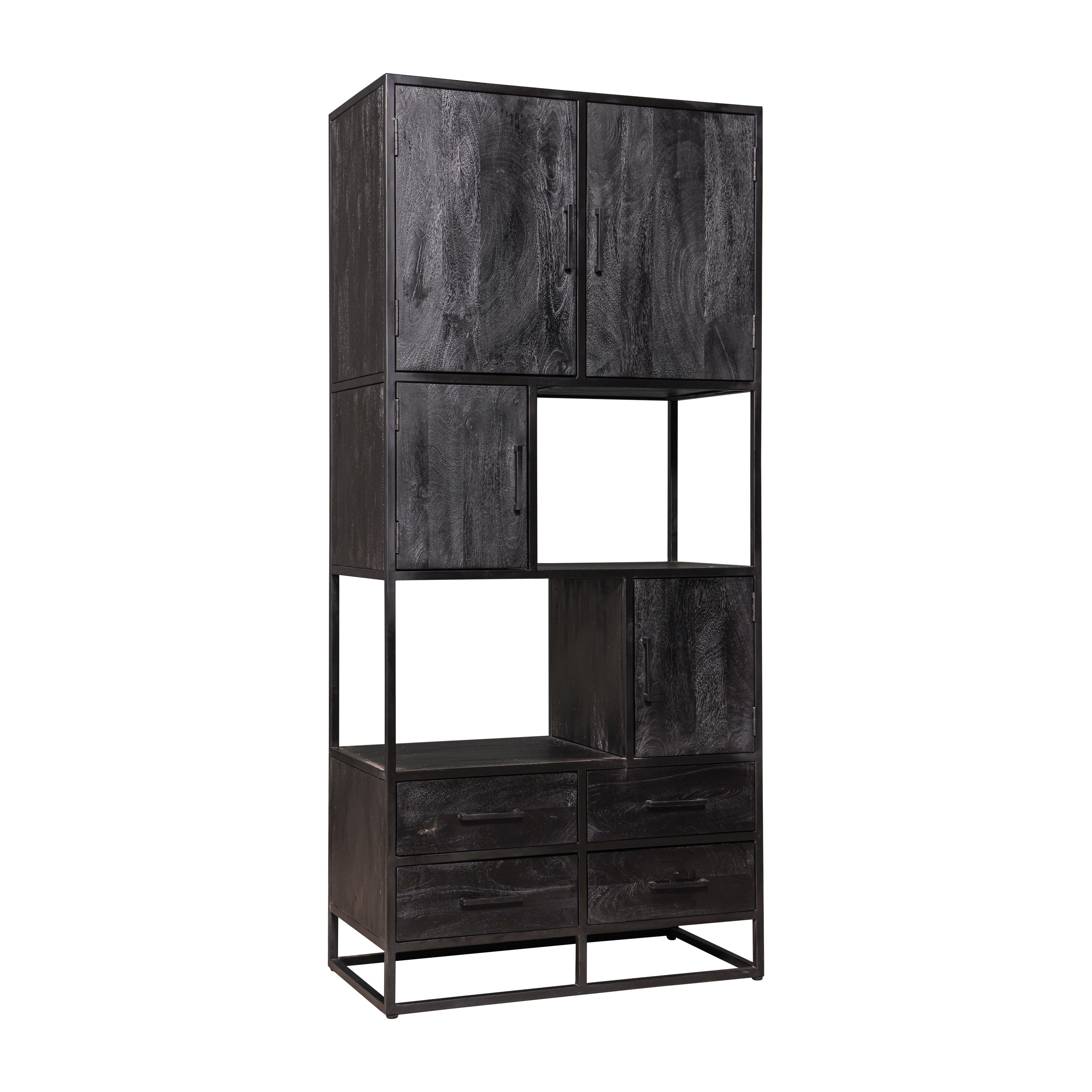 Mangohouten Vakkenkast Brendon 90 cm