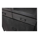 Mangohouten Vitrinekast Britt 115 cm Zwart